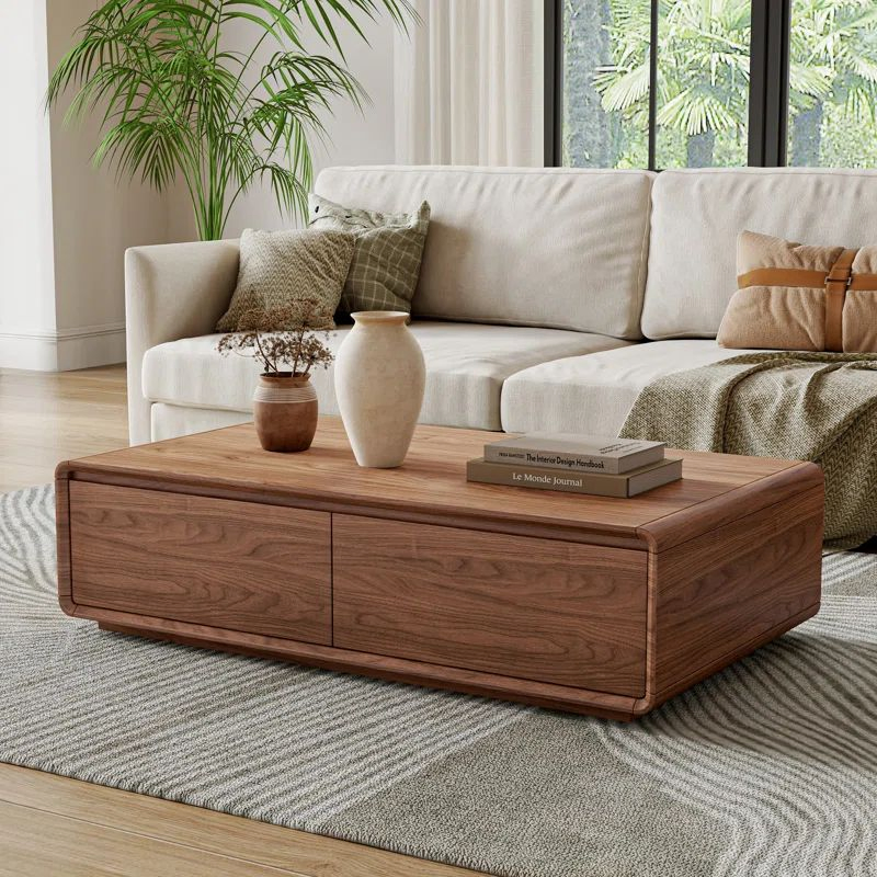 Space Saving Multifunctional Storage Drawer Coffee Table
