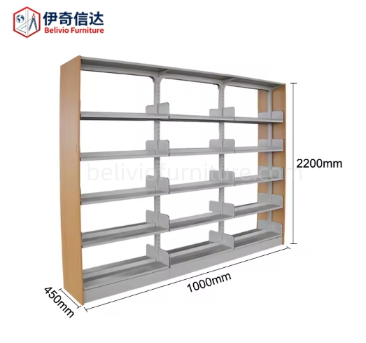 School Furniture Heavy Gauge Cold-Rolled Steel Book Store Furniture Bookshelves Cabinet Library Book Rack School Library Bookshelves