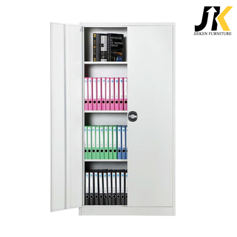 Large Double 2 Swing Door Cupboard Lockable Metal Furniture Trading Storage Office Filing Steel Cabinet