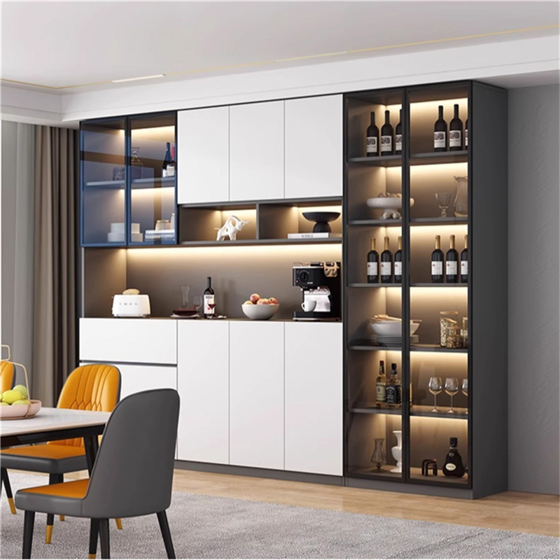 Factory Luxury Metallic Corner Wine Rack &amp; Cellar Cabinet Modern Design by China Manufacturer