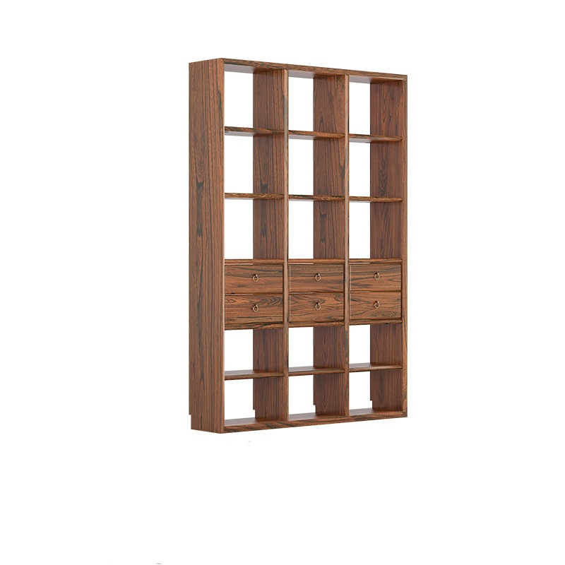 Wood Bookshelf Shelves Entryway Wall Shelf Wooden Racks with Drawers for Key, Coat, Hat, Plants