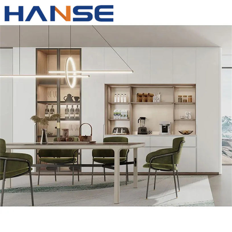 Modern Italian Nordic Wooden Wine Cabinet Design Glass Bar Living Room Furniture Wine Rack Cabinet