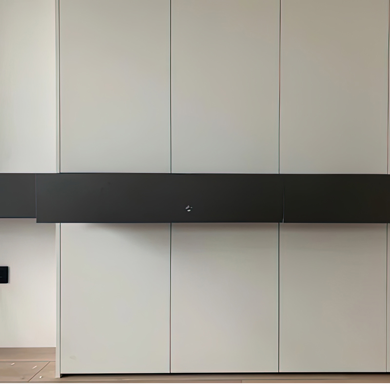 Walnut Metal Cabinet Wooden Furniture Bar Dining Wine Sideboard Multi-Functional Living Room Bedroom Shelf Corner Cabinet Display