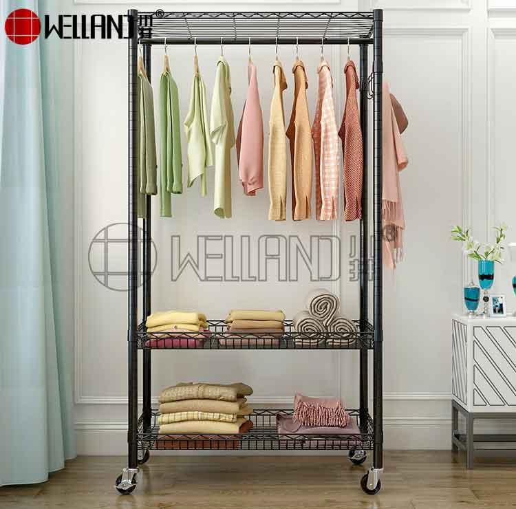 OEM &amp; ODM Manufacture Freestanding 3 Tiers Closet Hanging Coat Rack for Entryway or Bedroom