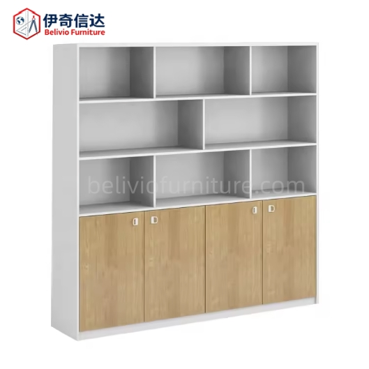 School Furniture Heavy Gauge Cold-Rolled Steel Book Store Furniture Bookshelves Cabinet Library Book Rack School Library Bookshelves