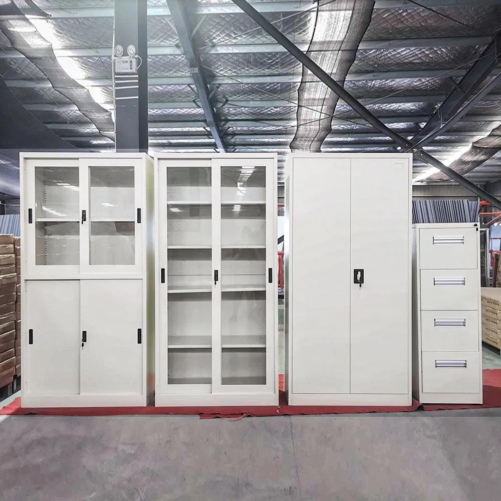 2 Swing Door Metal Filing Cabinet Steel Storage File Cabinets