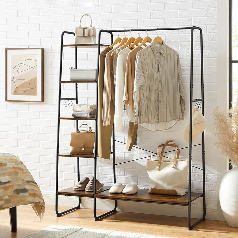 Hall Tree Free Standing Clothing Rack Clothes Rack Coat Stand Coat Rack for Entryway Living Room