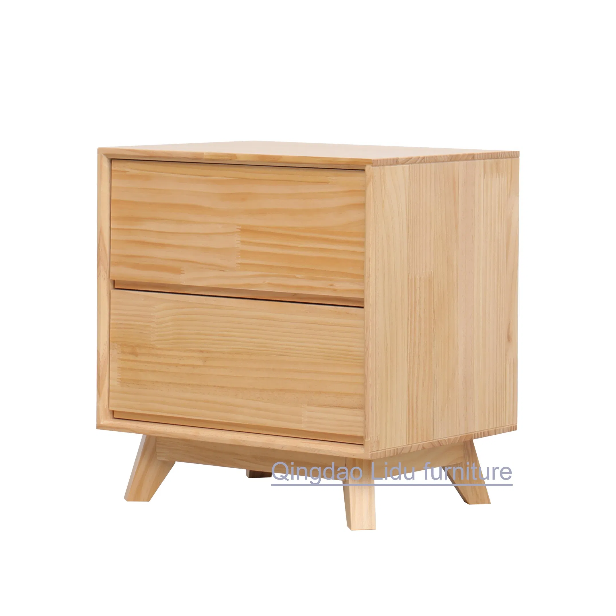 New Design Multi-Function Bedside Table Modern Wood Nightstand with 3 Drawers