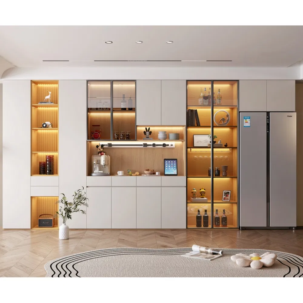 Villa Apartment Modern Style New Design Sideboard Wine Rack Cabinet
