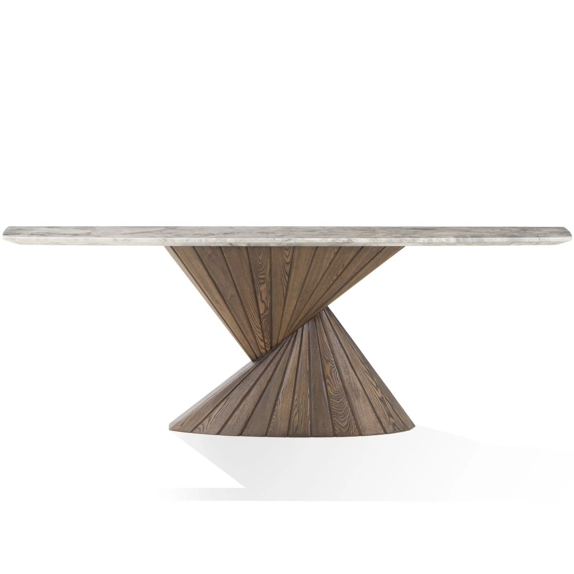 CS Home China Supplier Customized Natural Marble Wood Dining Living Console Table