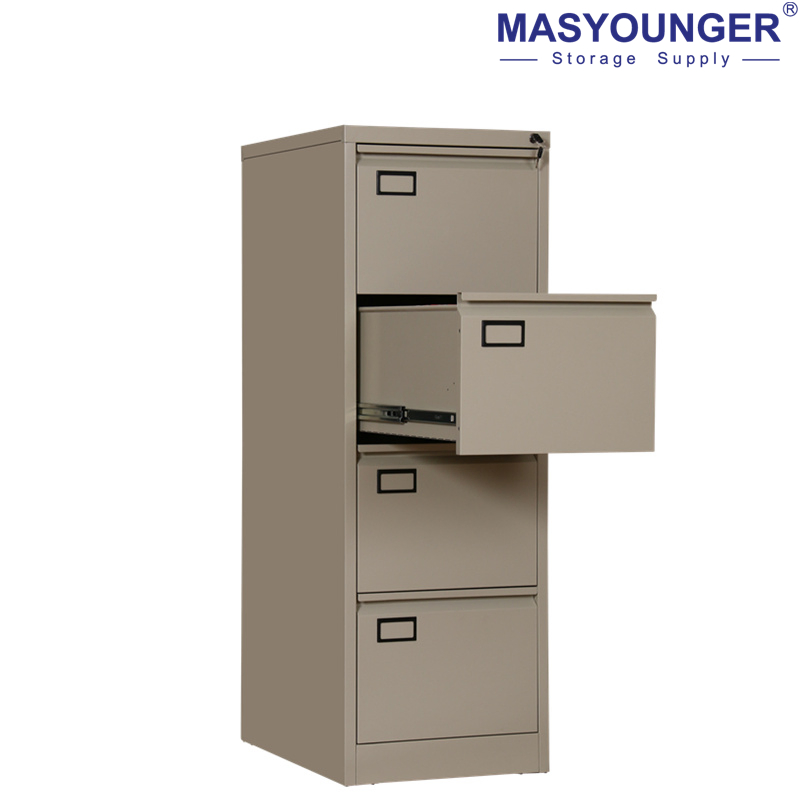 Steel Ral Anti-Tilt Construction Metal Filing Cabinet 4 Drawer File Cabinet