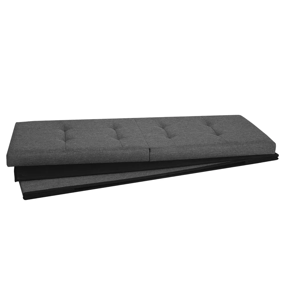 Extra Large Folding Storage Ottoman Bench for Livingroom with Removable Lid