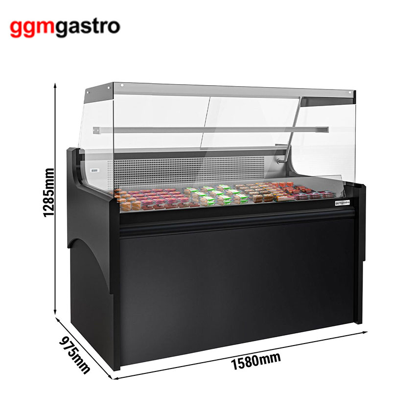 Supermarket Equipment Corner Display Cabinet Fresh Meat Display Refrigerated Cabinet Kfth158