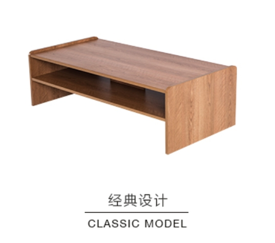 Modern Living Room Furniture Wooden Storage Shelf Rectangular Center Table Coffee Table