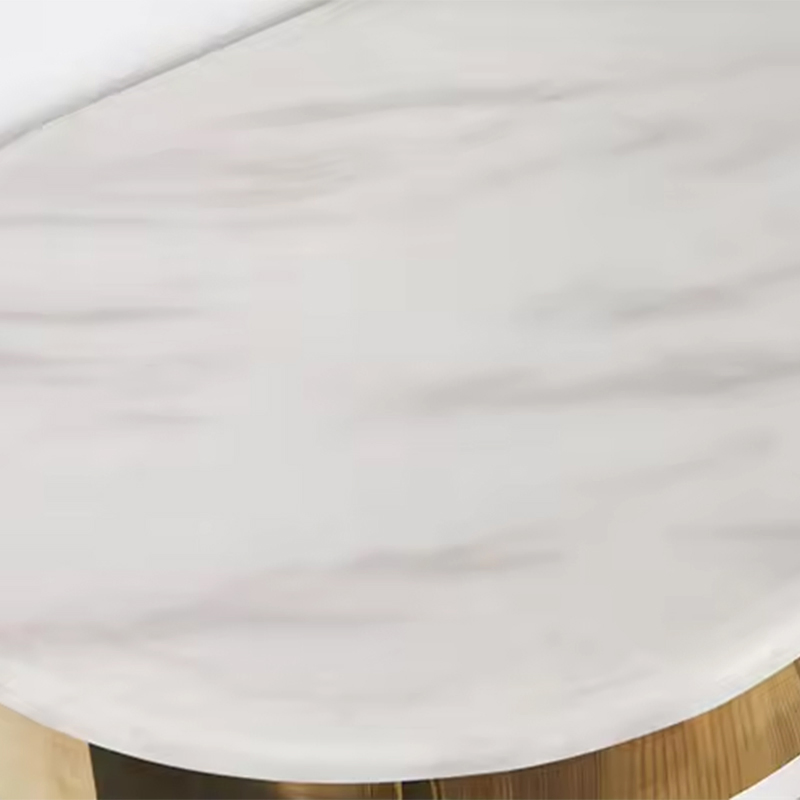 2024 Italian Luxury Modern Nordic High End Hall Home Decor Narrow Entry Gold Metal Base White Marble Console Table for Hallway