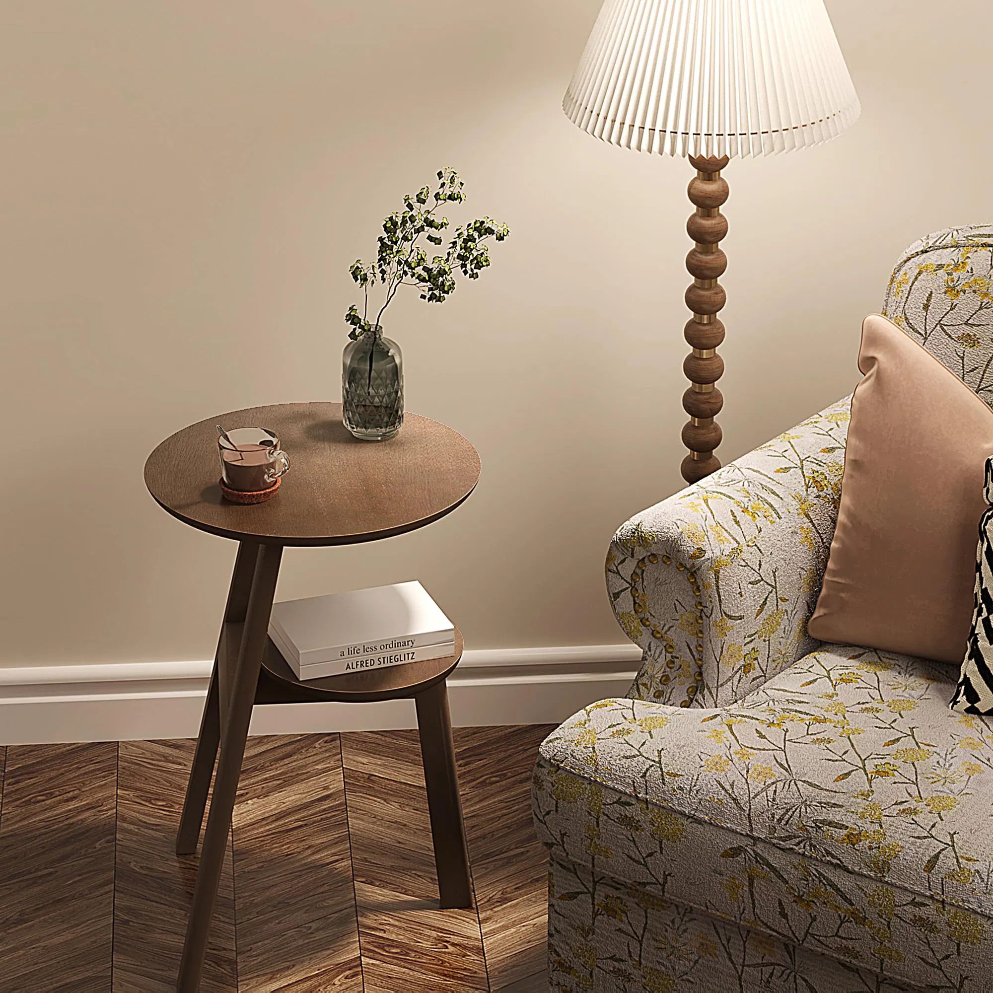 Tier Shelves, Nightstand Bedside Table