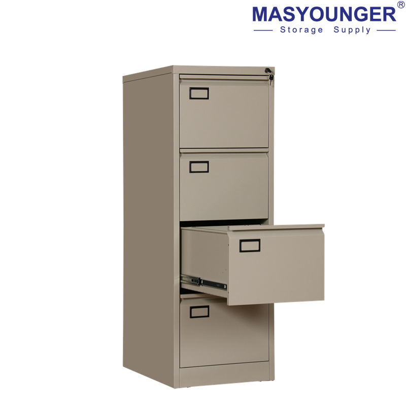 Steel Ral Anti-Tilt Construction Metal Filing Cabinet 4 Drawer File Cabinet