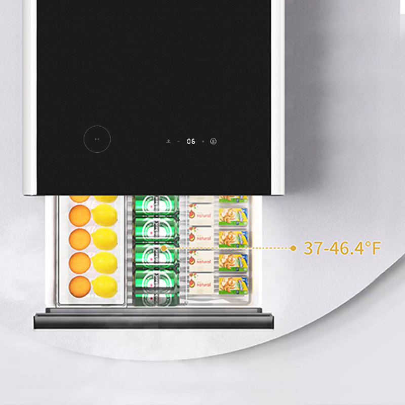 Tb65 Smart Coffee Table with Wireless Charging Drawer Cosmetic Storage Cooler Refrigerator