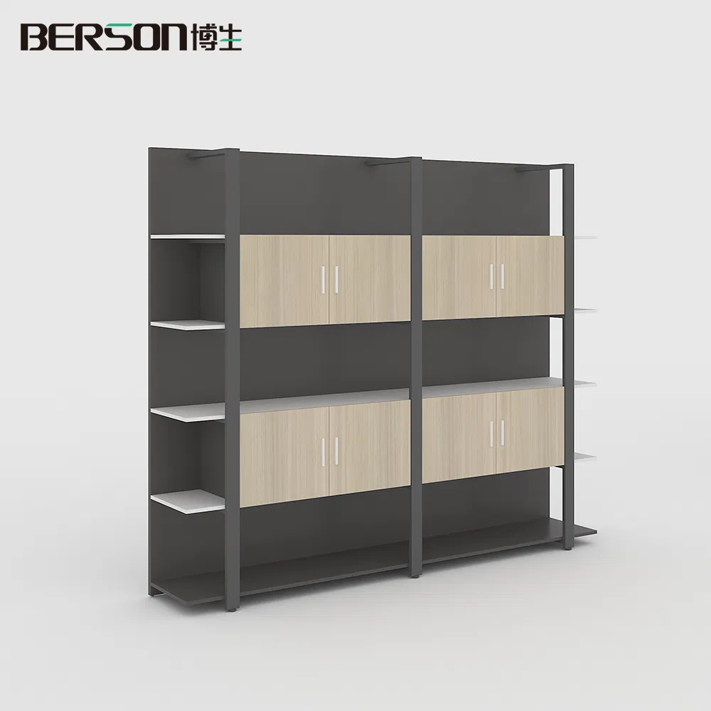 Library School Office Furniture Bookcase Bookshelf File Wood Storage Cupboard Filing Cabinet