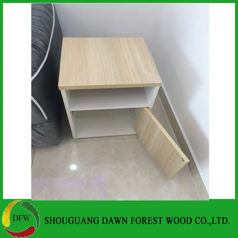 Wooden Bedside Table with Shelf