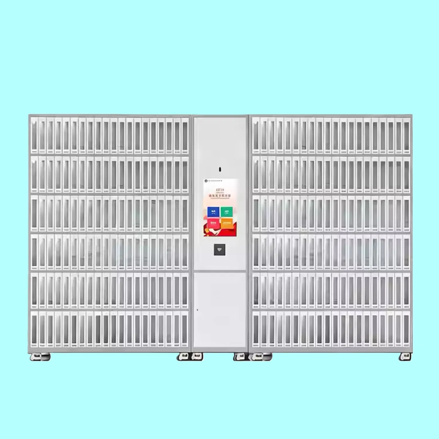 Space Saving Smart Book Cabinet with Adjustable Shelves for Small Community Library Reading Areas