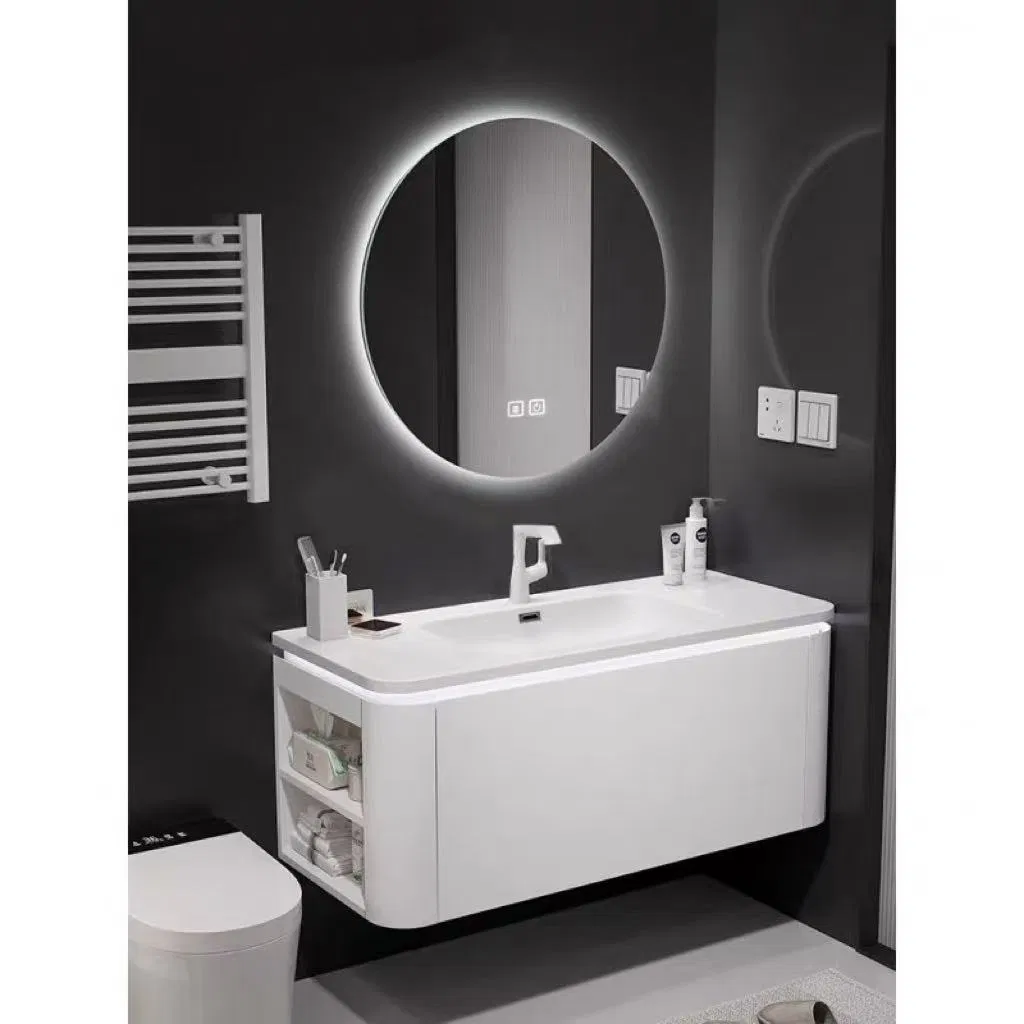 Bathroom PVC Vanity with a Large Drawer and Integrated Top