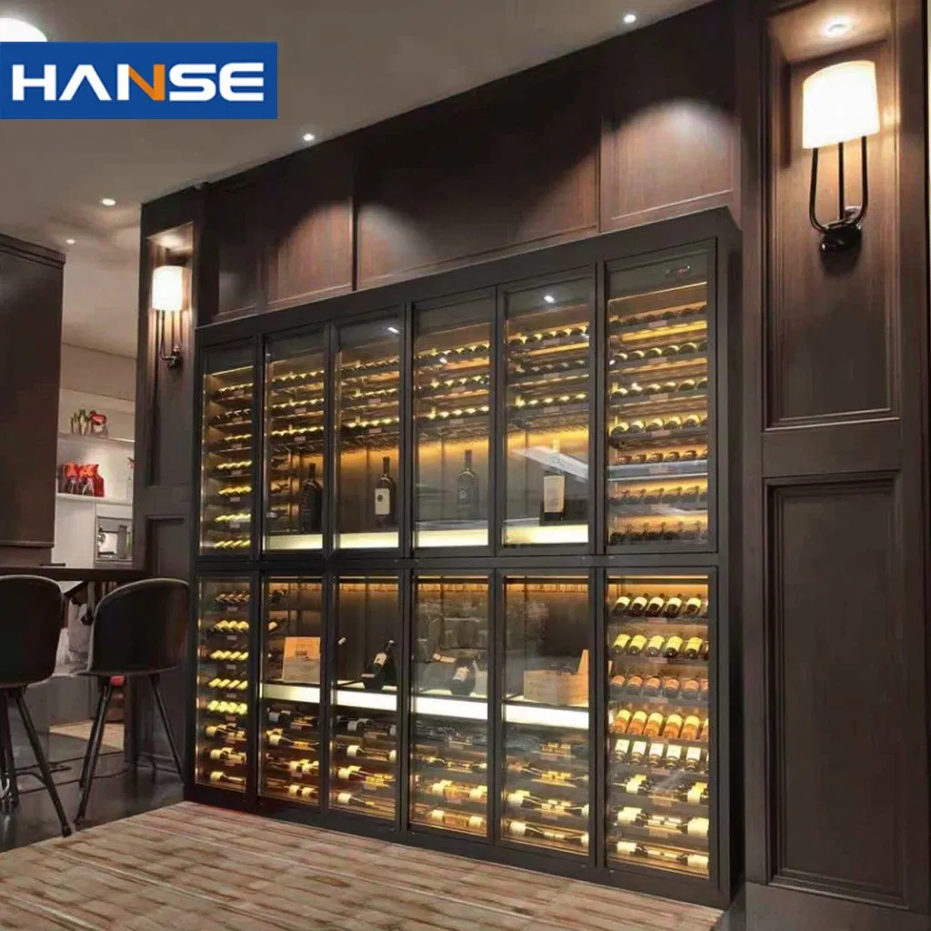 Modern Luxury Hotel Constant Temperature Wine Rack Storage Cabinet Wine Display Furniture for Dining Room and Home
