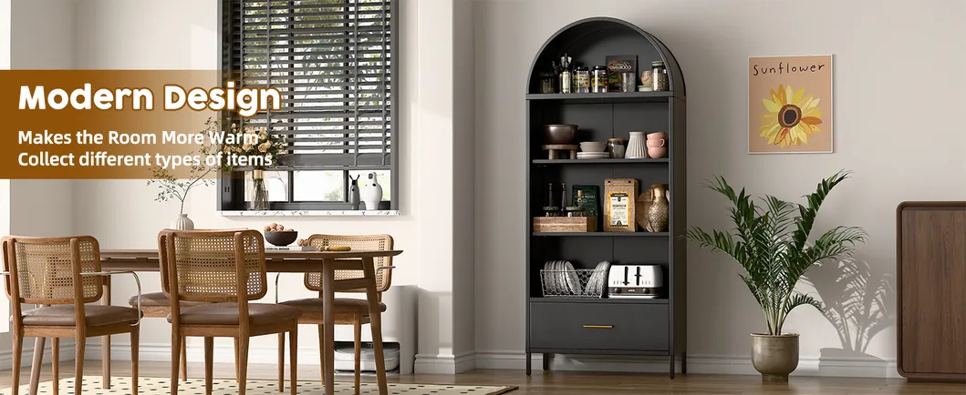 Metal Arched Storage Cabinet Overview