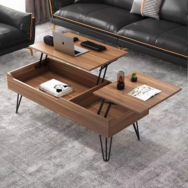 Luxury Wholesale Furniture Living Room Adjustable Lift Top Coffee Table with Hidden Storage Homeoffice Desk