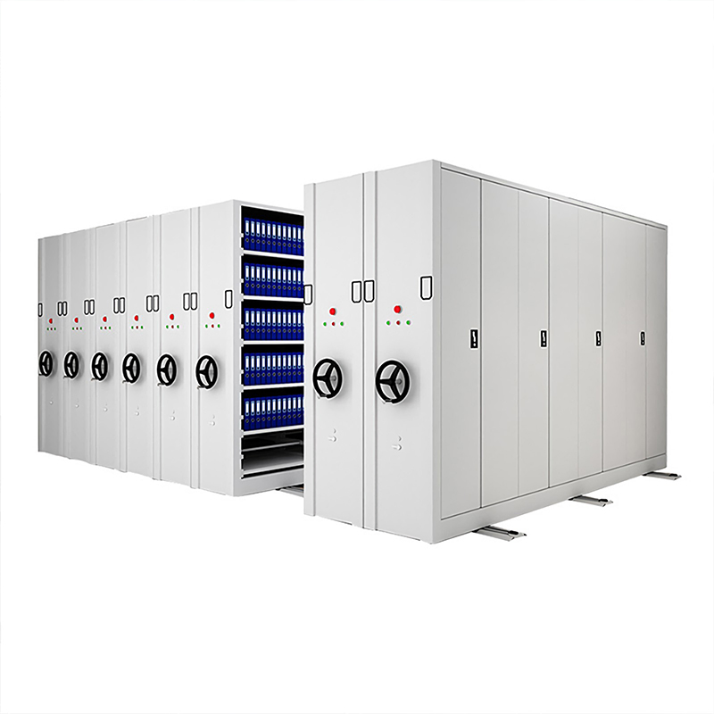 Space-Saving Storage Rack Library Bookshelf File Room Mobile Filing Cabinet