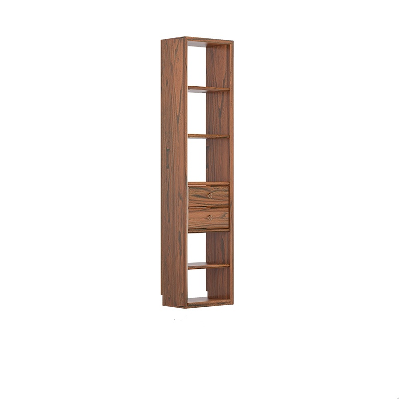 Wood Bookshelf Shelves Entryway Wall Shelf Wooden Racks with Drawers for Key, Coat, Hat, Plants