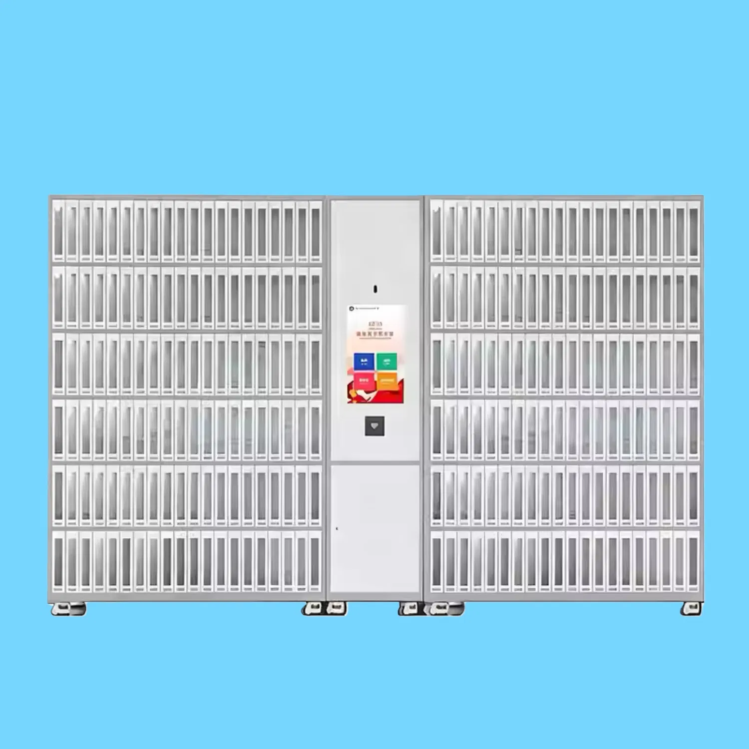 Space Saving Smart Book Cabinet with Adjustable Shelves for Small Community Library Reading Areas