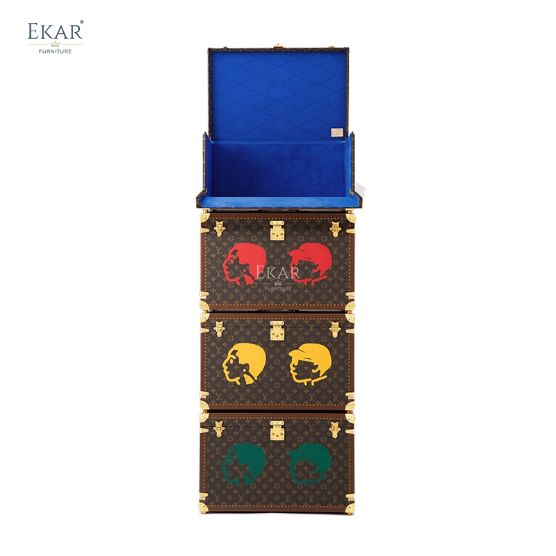 Ekar Cachet Storage Chest Luxury Coffee Table Decorative Storage Box for Luxury Living Spaces