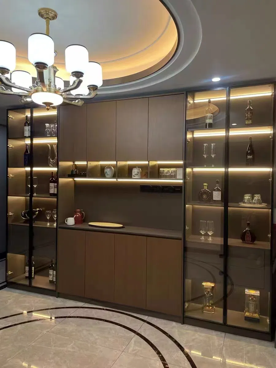 Home Bar Storage Function Wine Cabinet Rack Room Wine Drinks Cabinet Furniture