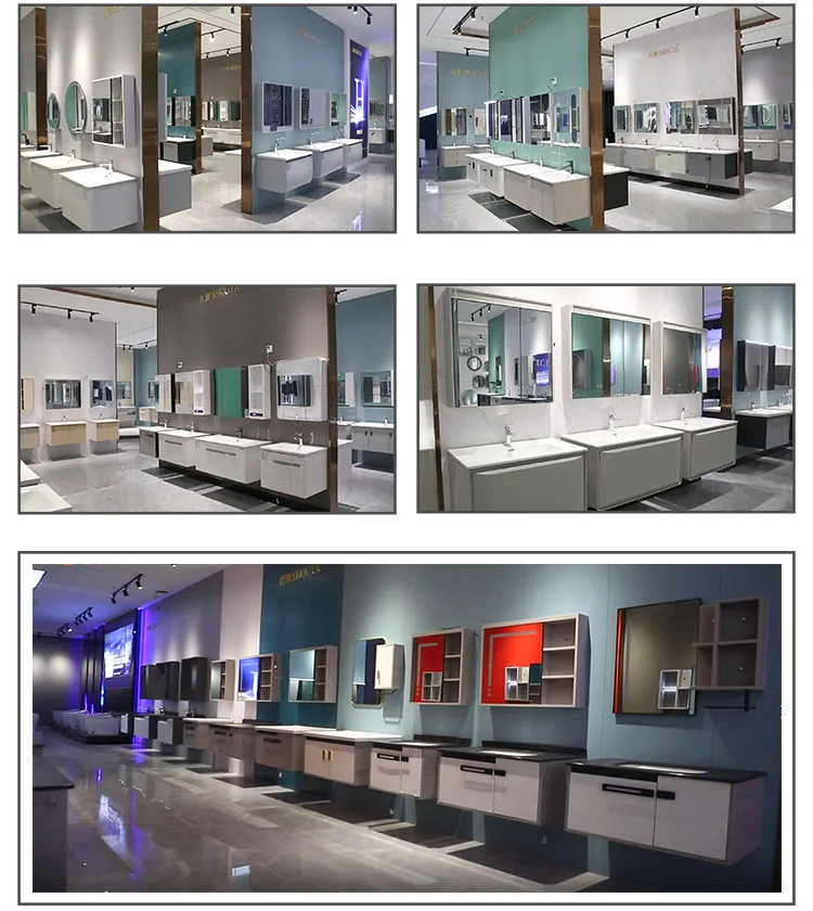 Stainless Steel and Aluminum Bathroom Cabinet Vanity