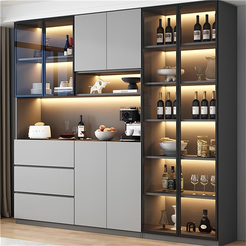 Factory Luxury Metallic Corner Wine Rack &amp; Cellar Cabinet Modern Design by China Manufacturer