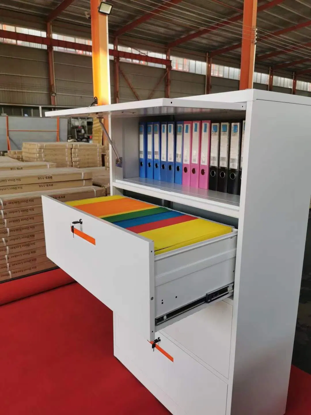 Office Furniture Steel 4 Drawer File Lateral Steel Metal Filing Cabinet