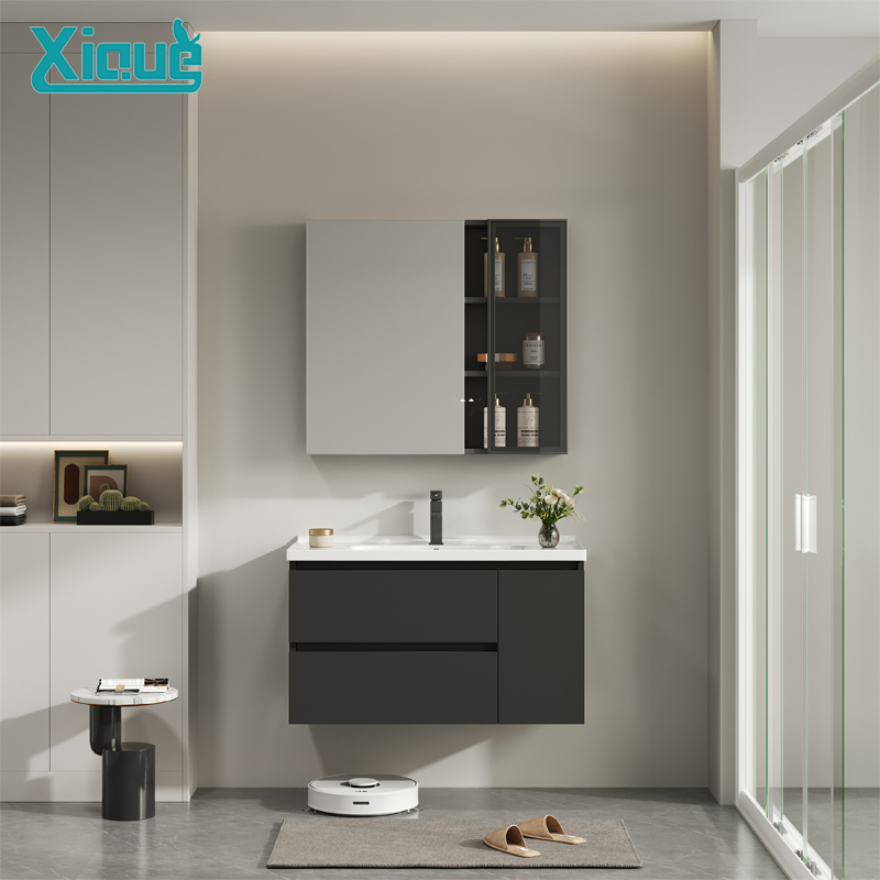 New-Style Customized Bath Storage Furinture Floating Sink Bathroom Vanity Unit