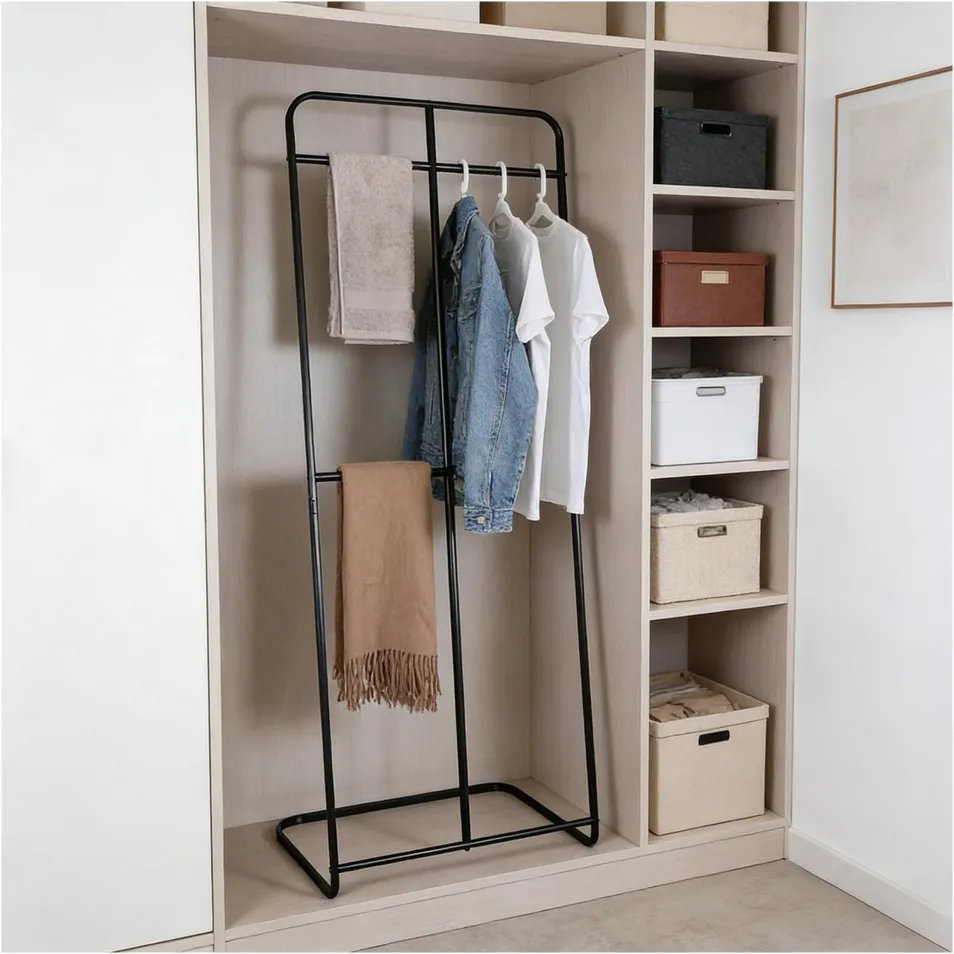 Metal Coat Rack Storage 1