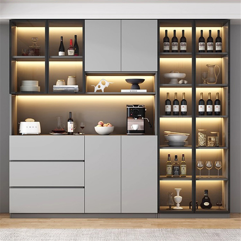 Factory Luxury Metallic Corner Wine Rack &amp; Cellar Cabinet Modern Design by China Manufacturer