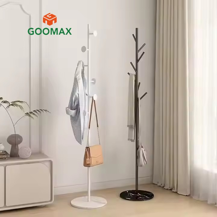 Stylish Wooden Coat Rack with Hooks for Entryway Organization