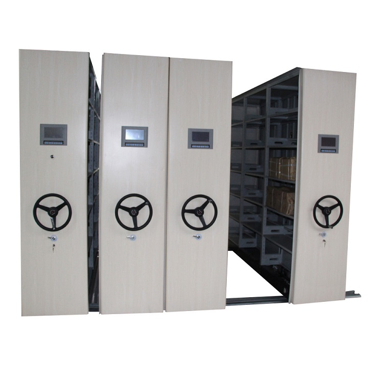 Library Book Document Steel Compactor Mobile Shelf System Office Furniture Metal File Storage Shelf Cabinet