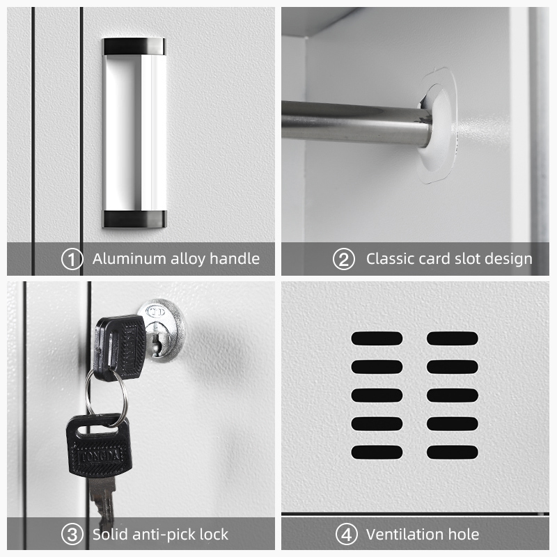 Style Steel Office Furniture Swing 2 Door File Cabinet for School Workshop Home Office &amp; Hospital Filing Storage Cabinet