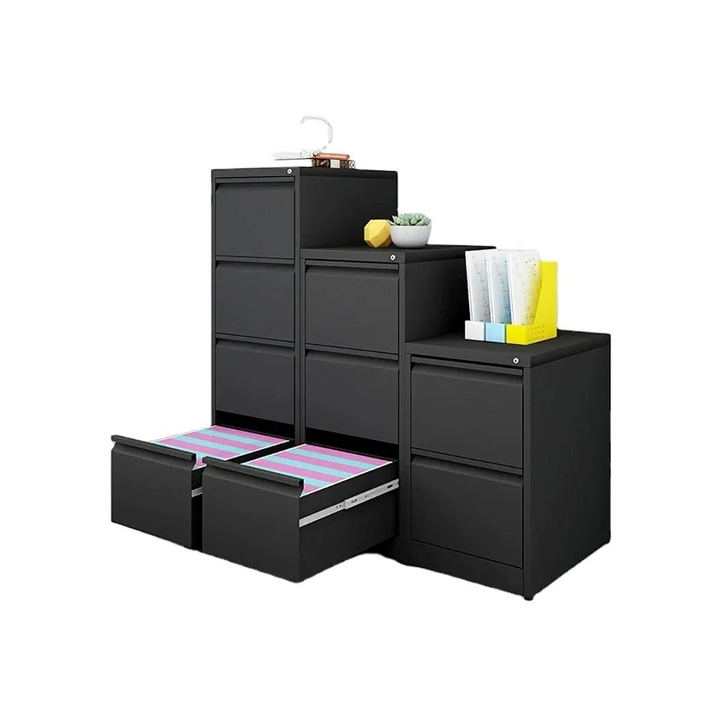 Quality ISO9001 Certified Stylish Steel Drawer Filing Cabinet for Home Office