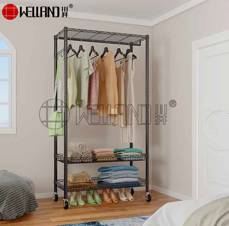 OEM &amp; ODM Manufacture Freestanding 3 Tiers Closet Hanging Coat Rack for Entryway or Bedroom