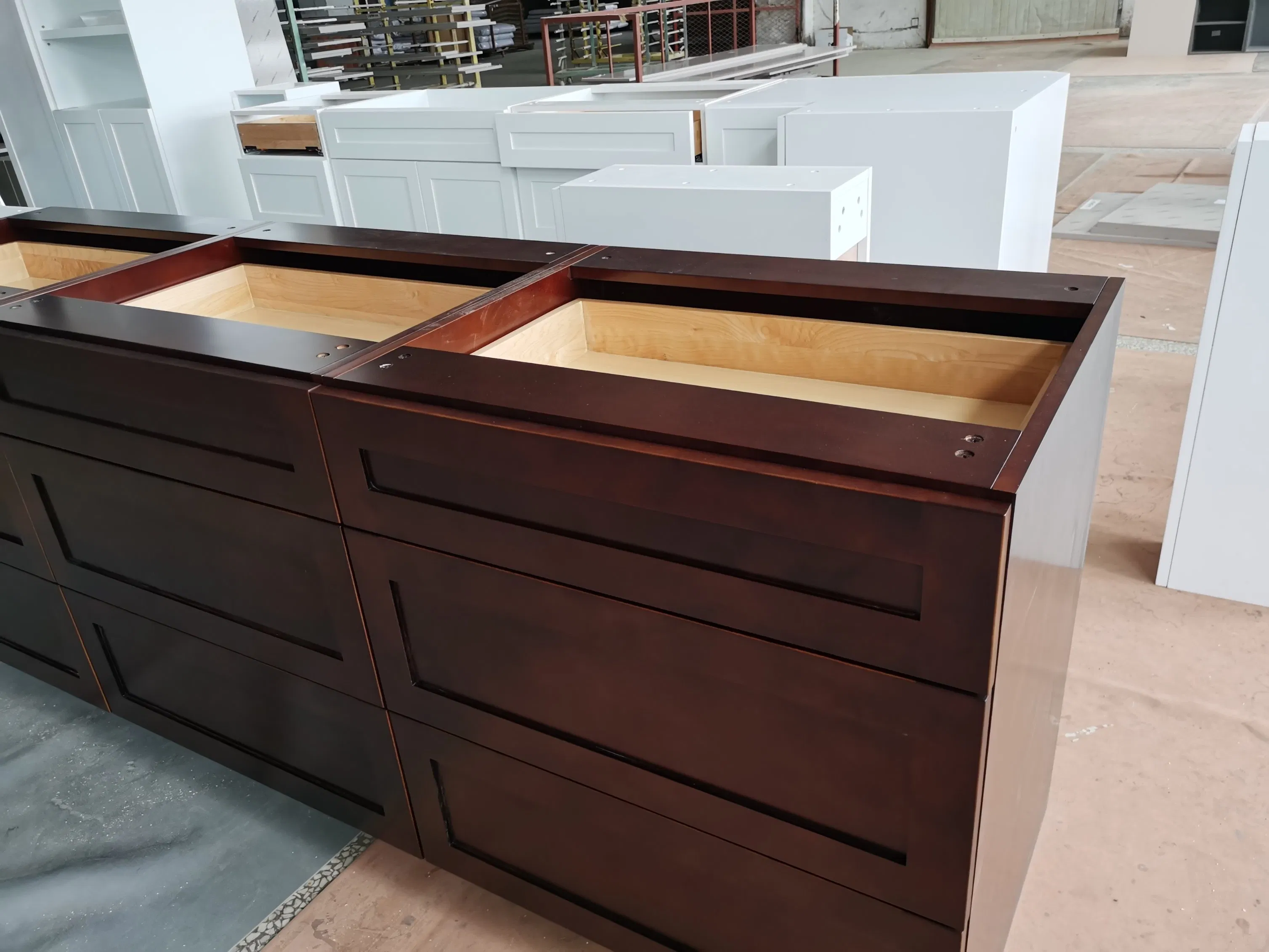 Pantry Home Living Room Furniture MDF MFC Wooden Kitchen Cabinets with Door