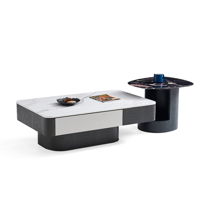 Shunomei Premium Steel Home Coffee Table with Versatile Storage Options