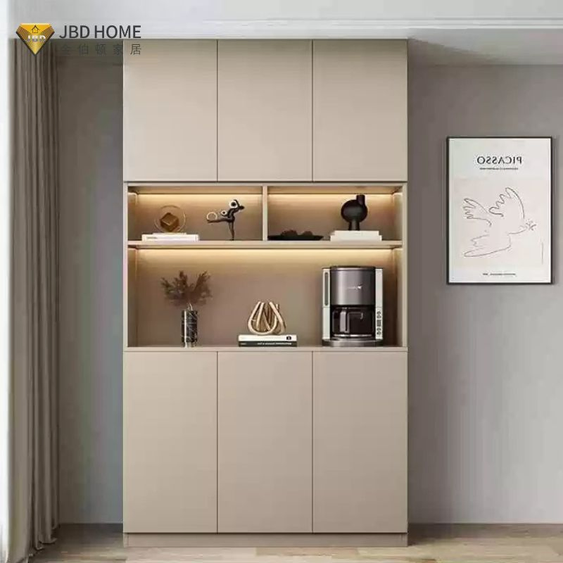 Red Wine Display Cabinet Supermarket Liquor Wine Rack Commercial Winery Solid Wood Shelf Wine Display Cabinet