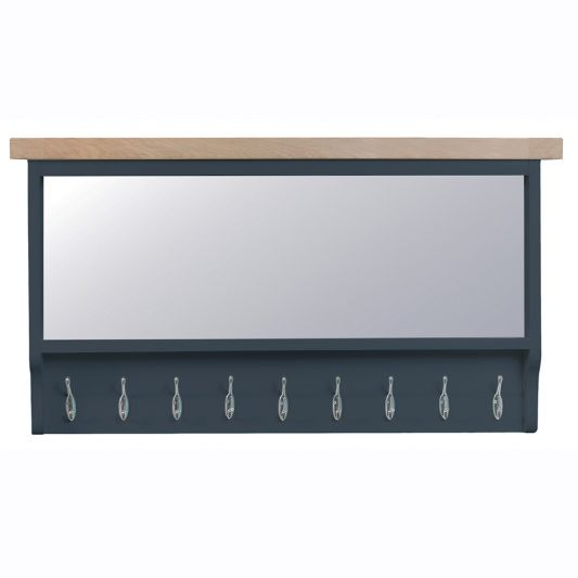 Modern Stylish Grey Painting Wooden Coat Rack with Metal Hooks for The Home, Hallway, Entryway and Bedroom Furniture