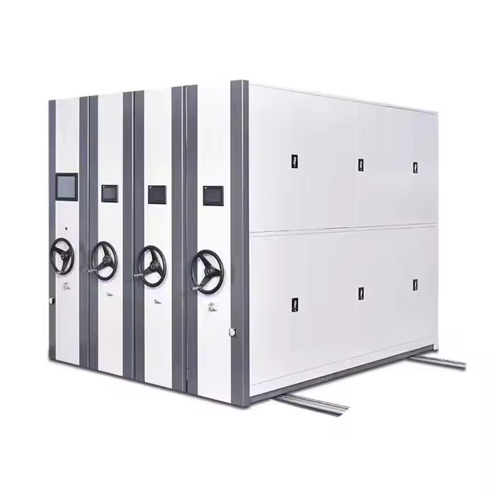 Metal Office Furniture Mobile Filing Cupboard Library Bookshelf Mobile Dense Rack Storage System Mobile Cabinet